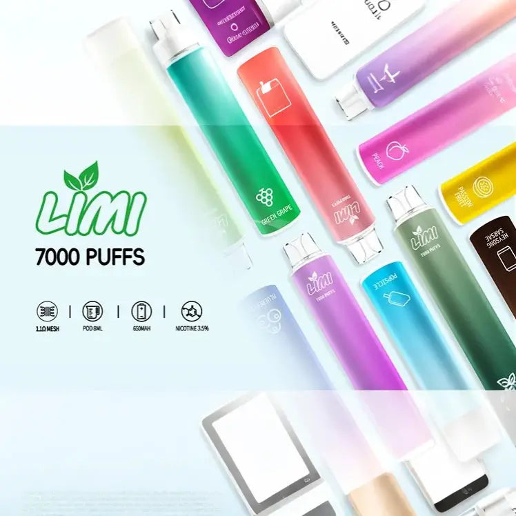 LIMI 7000口 抛棄式/一次性霧化棒 可充電❤️